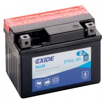 EXIDE AGM 3Ah 50A (ETX4L-BS)